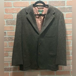 Vintage J. Crew Brown Wool Mohair Blended Blazer Size Medium